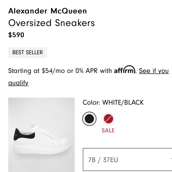 Alexander McQueen | Women’s shoe | size 7 | white | 70% off from original price - Picture 2 of 11